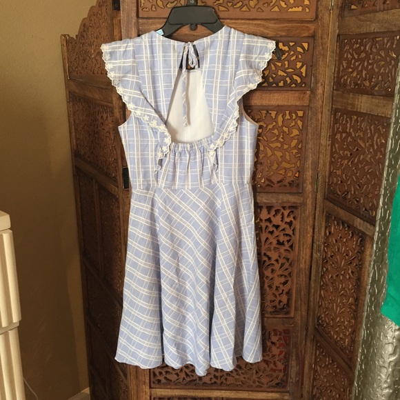 NEW NWT Draper James Embroidered Dress Blue - Picture 7 of 7